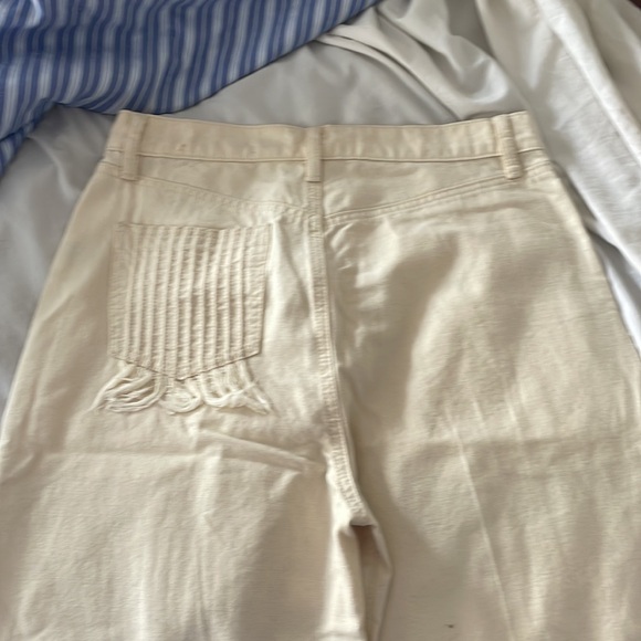 Wide leg cream jeans - Picture 3 of 4